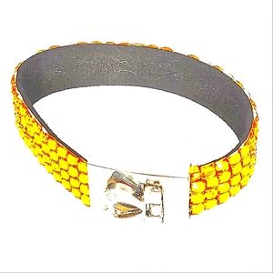 247B566 Gold Rhinestone Bling Bracelet